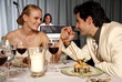 Couple having a romantic dinner in a restaurant