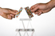 Building of a house of cards