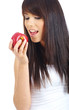 Sexy girl with apple