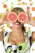 grapefruit and glasses
