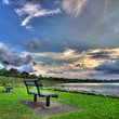 Photo: Bench At Reservoir Park Bench At Reservoir Park