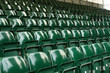 Photo: rows of green stadium seating rows of green stadium seating