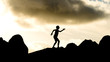 Silhoutten im Sonnenuntergang