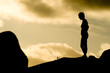 Silhoutten im Sonnenuntergang