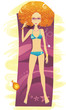 Illustration: summer girl summer girl