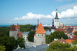 Tallinn, Estonia, cityscape, old towers