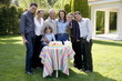 Family celebrating a birthday