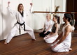 Students observing Tae Kwon Do - Dantae demonstration