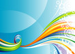 Vector illustration layered file of Abstract wave background.