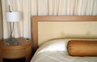 Bed and sidetable