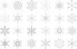 24 Schneeflocken