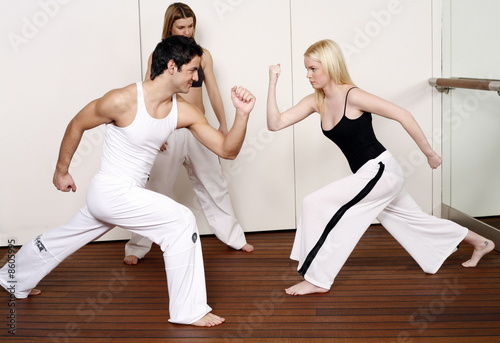 Photo: Students practicing Capoeira Students practicing Capoeira