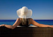 Lady enjoying a perfect view to the ocean