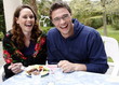 Young couple eating