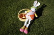 Doll and Easter egg basket