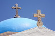 Blue church dome