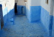 Blue and white alley