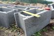 Shuttering blocks and protractor Shuttering blocks and protractor