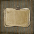 Grunge papers design in scrapbooking style on the striped backgr