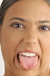 "Female young adult face;disgusted"