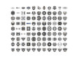 Diamonds isolated on white background. All form types.