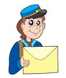 Postman with letter