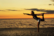Fitness on the beach.