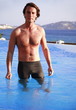 Young man in swimming pool