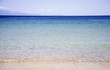 Clear blue water at the beach