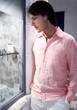 Young man window shopping for jewelry