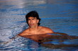 Man in swimming pool