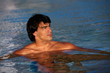 Man in swimming pool