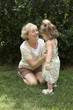 Grandmother and granddaughter