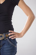Foto: Midsection of a woman. Midsection of a woman.