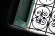 Window with wrought ironwork