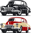 Vector retro limousine