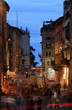 Evening street scene;Perugia;Italy