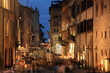 Evening street scene;Perugia;Italy