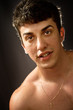 Portrait of handsome caucasian man