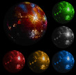 Shiny disco balls