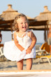 little girl at beach little girl at beach
