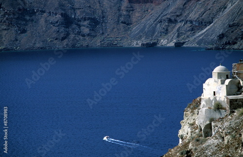 Photo: Church on cliff over the sea Church on cliff over the sea
