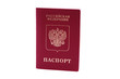 Russian passport isolated on white Russian passport isolated on white