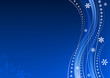 Floral blue background