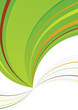Green and white background