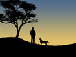 Un homme et son chien