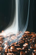 coffee in smoke