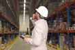 worker counting stocks