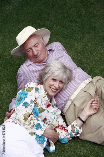 Photo: Senior couple in the park Senior couple in the park