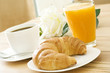 croissant and coffee